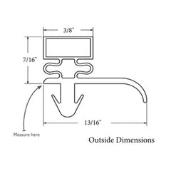 Gasket 9-7/8x15-5/8 Replacement MPN SVK38542 for Silver King 38542