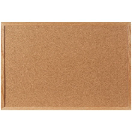 BSC PREFERRED Bsc Preferred BCW4836 Cork Bulletin Board Hardwood Frame