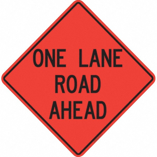 PRO-SAFE Pro-safe 07-800-3711-L One Lane Road Ahead Triangle Sign