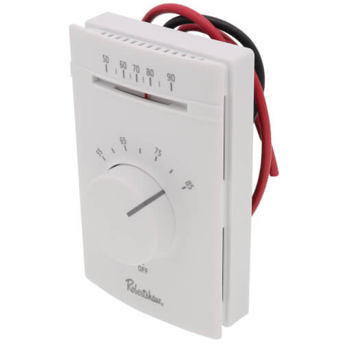 Robertshaw 802 Line Voltage Thermostat with Double-Pole Single-Throw Switch Heat Only