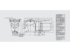 Pentair 011659 C-Series 10HP Standard Efficiency 3-Phase Commercial Bronze Pump with Strainer | 220-440V