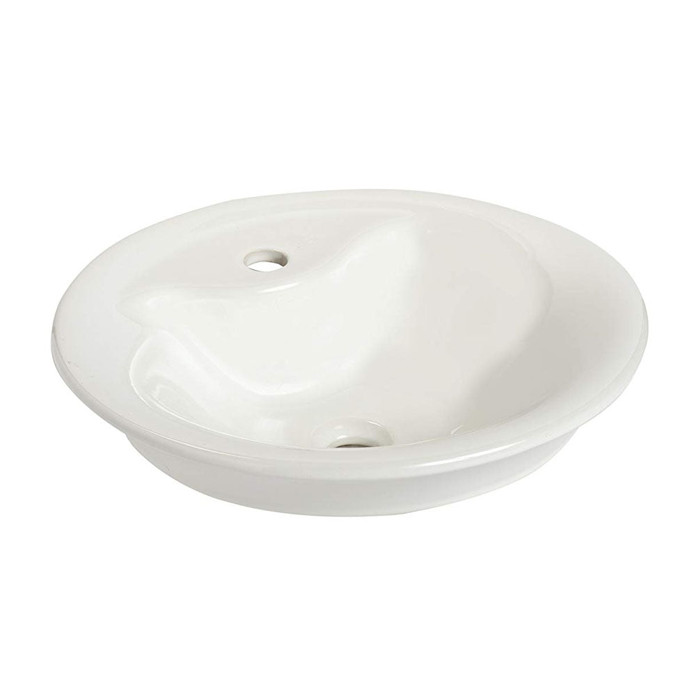 Mansfield 046587162946 802WH Luna Above Counter Lavatory 17-1/2 inches Round 1