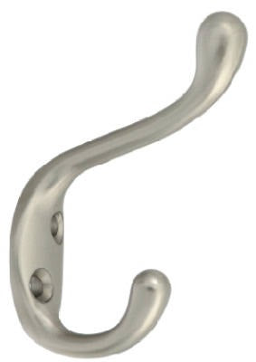 NATIONAL HARDWARE National Mfg N331-009 Coat Hat Hook Satin Nickel 5 Pack
