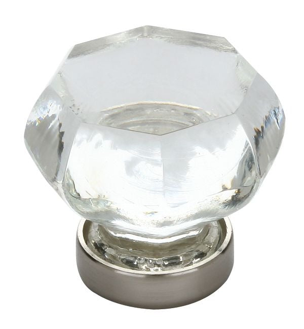 EMTEK Emtek 86010US15 Old Town Clear Cabinet Knob Satin Nickel