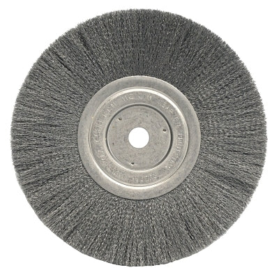 Weiler 1805 Narrow Face Crimped Wire Wheel 8 in D x 3/4 W Stainless Steel 6000 rpm