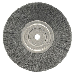 Weiler 1805 Narrow Face Crimped Wire Wheel 8 in D x 3/4 W Stainless Steel 6000 rpm