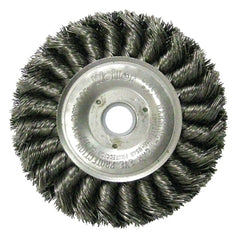 Weiler 8045 Standard Twist Knot Wire Wheel 4 Inches x 0.014 Inches Steel 5/8-1/2 Arbor