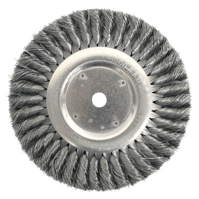 Weiler 8135 Standard Twist Knot Wire Wheel 8 Inches 0.014 Inch Steel Wire 5/8 Inch Arbor Hole