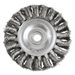 Weiler 8264 Standard Twist Knot Wire Wheel Brush 3 Inch Stainless Steel