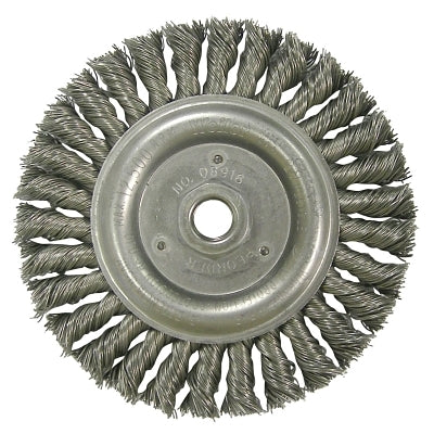 Weiler 8926 Roughneck Stringer Bead Wheel 6 inch Dia 1 1/4 inch Trim .023 inch Wire