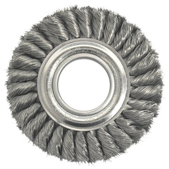 Weiler 9160 6 Standard Twist Knot Wire Wheel 0.0118 Inch Steel Fill 2 Inch Arbor Hole