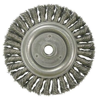 Weiler 9386 Roughneck Stringer Bead Wheel 12,500 RPM 6 Inches 5/8-11 UNC