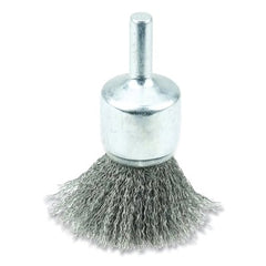 Weiler 10005 End Brush 3/4 in Dia Steel Fill Crimped 10005