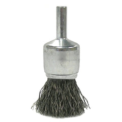 Weiler 10019 End Brush - Stainless Steel - 3/4 in Diameter - 22000 RPM