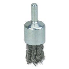 Weiler 10025 Knot Wire End Brush Steel Bristles 3/4 in Brush dia 0.014 in Wire