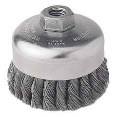 Weiler 12416 Cup Brush 4 in Diameter 5/8-11 UNC Arbor Hole