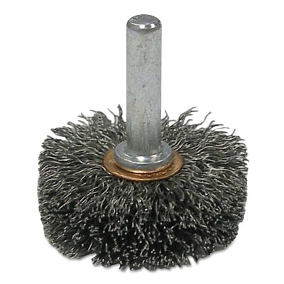 Weiler 17609 Stem-Mounted Narrow Conflex Brush 2 in Diameter x 3/8 in Width 20000 RPM 1/4 in Stem