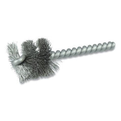 Weiler 21340 Power Tube Brush 0.005 in Stainless Steel Fill 1 in Brush Length