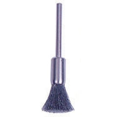 Weiler 26108 Miniature End Brush, 1/4 in Dia, 0.005 in Wire, 37000 RPM