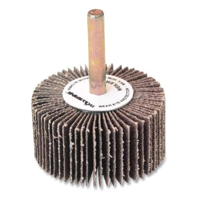 Weiler 30721 Vortec Coated Aluminum Oxide Flap Wheel 80 Grit 1 in Face Width 1 in Dia 30000 Max RPM