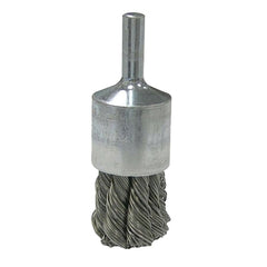 Weiler 36287 Vortec Pro End Brush - Stainless Steel Bristle - 3/4 in Diameter - 22000 RPM Max