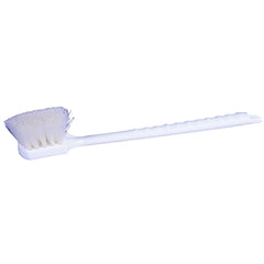 Weiler 44418 20 inch Utility Scrub Brush with White Nylon Fill - Plastic Block