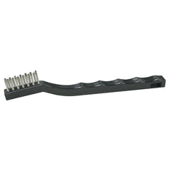 Weiler 44806 Vortec Pro Hand Wire Scratch Brush, Stainless Steel Fill, Plastic Handle, 3 x 7 Rows