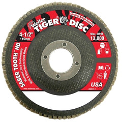 Weiler 50132 Saber Tooth High Density Ceramic Abrasive 4-1/2 inches 80 Grit Type 27