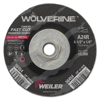 Vortec Pro 56454 Cut-Off Wheel 24 Grit 4-1/2 In Diameter 1/4 In Thickness