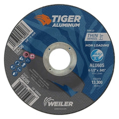 Weiler 58205 Aluminum Cutting Wheel 4.5 Inch Diameter 60 Grit