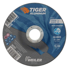 Weiler 58207 Aluminum Cutting Wheel 5 Inch Diameter 7/8 Inch Arbor Type 27 60 Grit AO