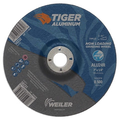 Weiler 58231 7 inch Aluminum Combo Wheels 24 Grit 7/8 inch Arbor Type 27 Resin Bonded Abrasives