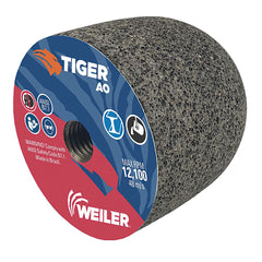 Tiger AO 68331 Type 18R Round Tip Grinding Plug 3 inch diameter 24 Grit 5/8 inch to 11 Arbor