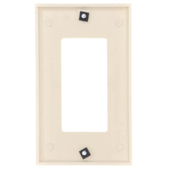 Leviton 80401-T Wallplate Standard Size with GFCI Device Cutout Light Almond