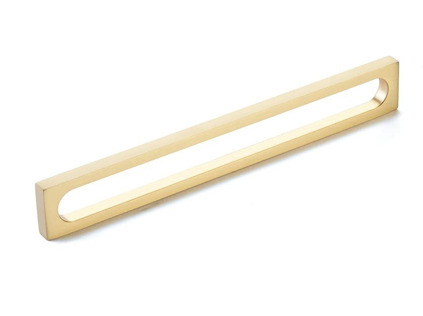 SCHAUB Schaub 10034-VB Oval Slot Pull 8 in Vintage Brass