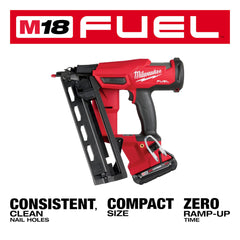 Milwaukee 2841-21CT M18 FUEL 16 Gauge Angled Finish Nailer Kit