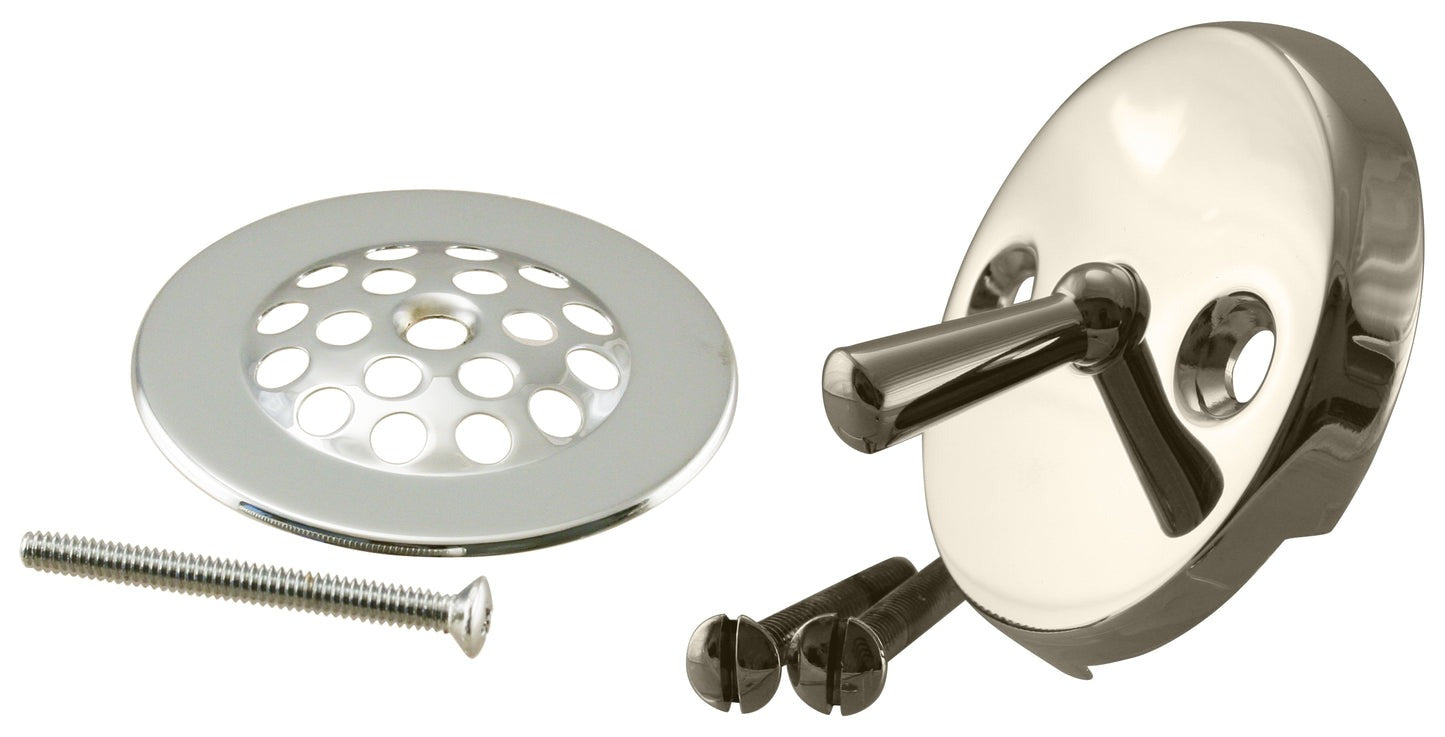 WESTBRASS Westbrass D92-62 Beehive Grid Tub Trim Grate with Trip Lever Faceplate 1 Pack