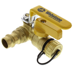 Webstone 80612W Ball Valve Lead Free Brass 1/2 Press with Drain Full Port