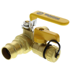 Webstone 80613W Ball Valve Lead Free Brass 3/4 Press with Drain Full Port