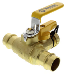 Webstone 80613W Ball Valve Lead Free Brass 3/4 Press with Drain Full Port