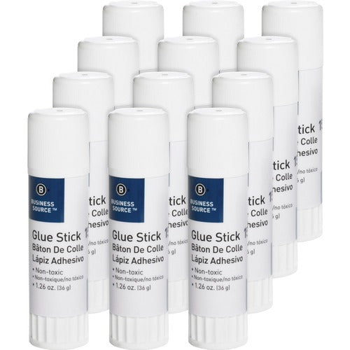 BUSINESS SOURCE Business Source BSN15788PK Clear Glue Stick Pack of 12