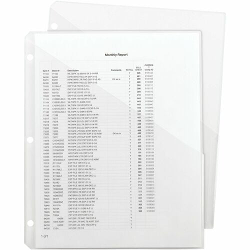SMEAD Smead SMD89506 Clear Poly Slash Jacket Pack of 5