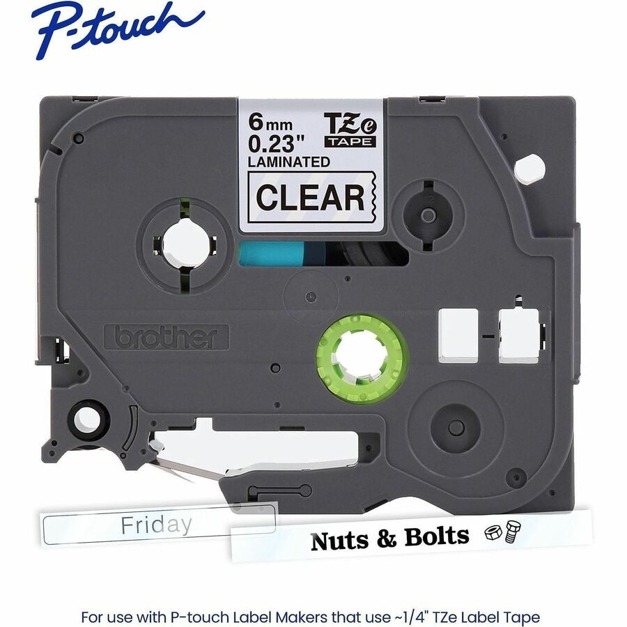 BROTHER Brother BRTTZE111G P-touch TZe label tape 6 mm x 8 m (1 pack)