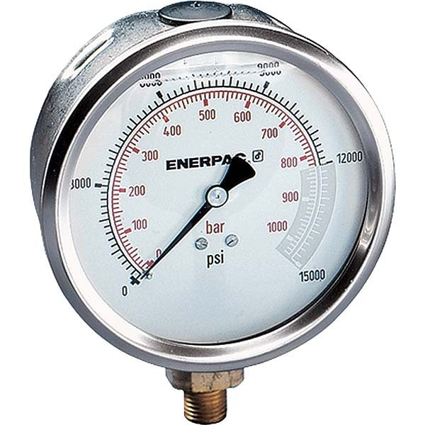 ENERPAC Enerpac G4089L Hydraulic Pressure Gauge 15000 Psi
