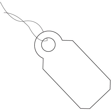 BSC PREFERRED Bsc Preferred G26001 Merchandise Tags 1000 Per Case