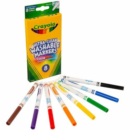 CRAYOLA Crayola CYO587809 Washable Fine Tip Markers Set of 8