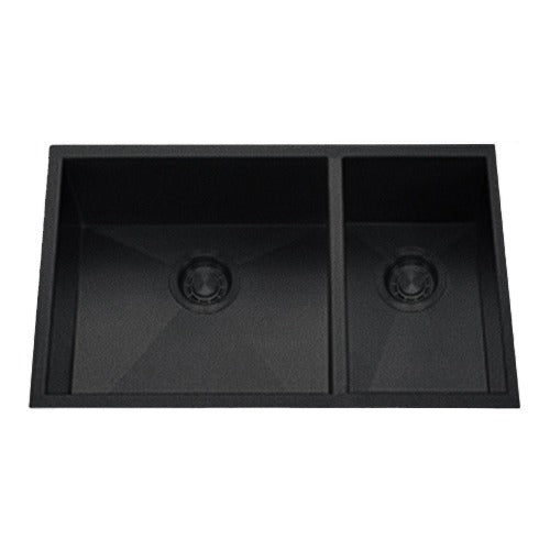 DAKOTA Dakota Plumbing Products DSZ-7030GBK 70/30 Undermount Kitchen Sink