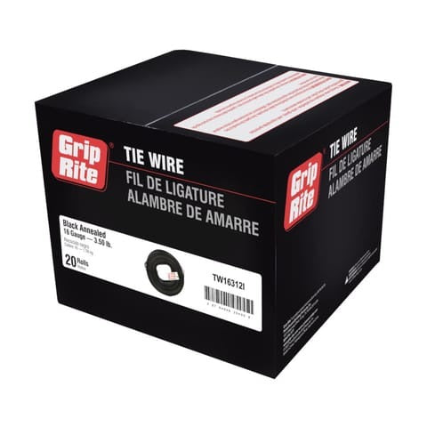 GRIP-RITE Grip-Rite TW16312I Tie Wire 16 Ga 0.02 Inch (335 Ft, 3.5 Lb Roll)