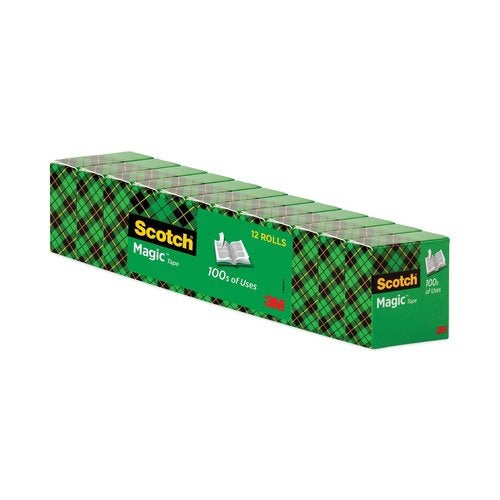3M 3M MMM810K12 3/4 W Magic Tape 27.78 yd x 0.75 in 12 Pack 810K12