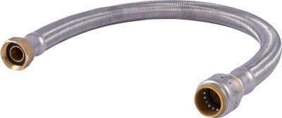 SHARKBITE Sharkbite U3088FLEX18LF Water Heater Connector 3/4in Fip 18in